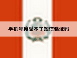 手机号接受不了短信验证码