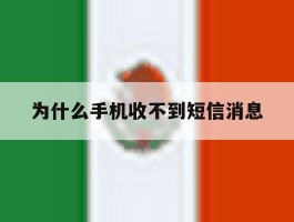 为什么手机收不到短信消息