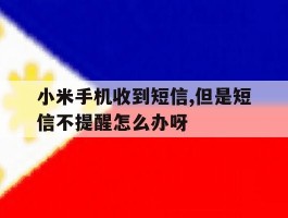 小米手机收到短信,但是短信不提醒怎么办呀的简单介绍