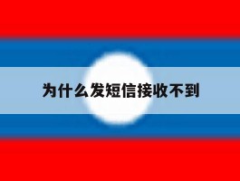为什么发短信接收不到