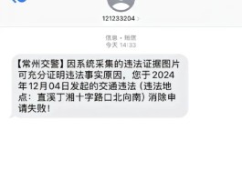 收到违章短信要求30日内处理
