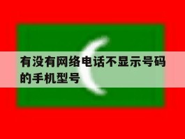 有没有网络电话不显示号码的手机型号