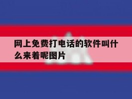 网上免费打电话的软件叫什么来着呢图片