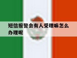关于短信报警会有人受理嘛怎么办理呢的信息