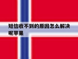短信收不到的原因怎么解决呢苹果