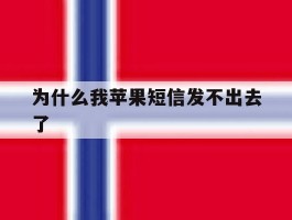 为什么我苹果短信发不出去了