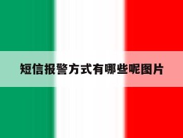 短信报警方式有哪些呢图片