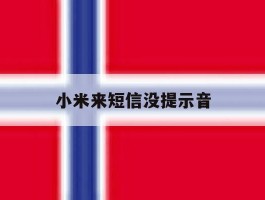 小米来短信没提示音