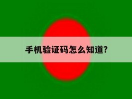 手机验证码怎么知道?