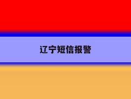 辽宁短信报警