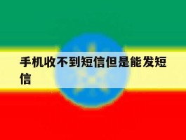 手机收不到短信但是能发短信