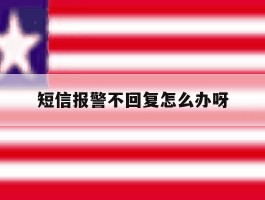 短信报警不回复怎么办呀