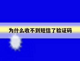 为什么收不到短信了验证码