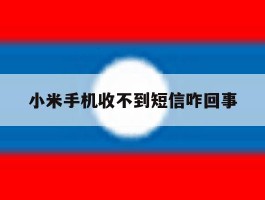 小米手机收不到短信咋回事