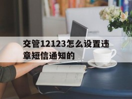 交管12123怎么设置违章短信通知的的简单介绍