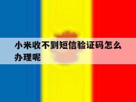 小米收不到短信验证码怎么办理呢