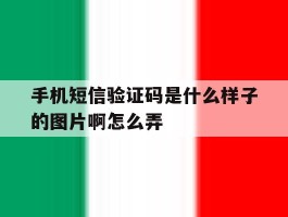 手机短信验证码是什么样子的图片啊怎么弄