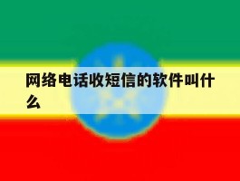网络电话收短信的软件叫什么