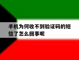 手机为何收不到验证码的短信了怎么回事呢