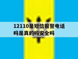 12110是短信报警电话吗是真的吗安全吗的简单介绍