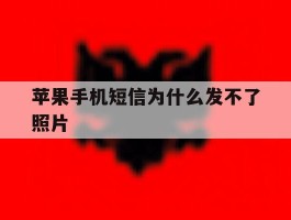 苹果手机短信为什么发不了照片