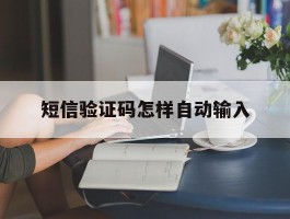 短信验证码怎样自动输入