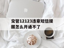 交管12123违章短信提醒怎么开通不了