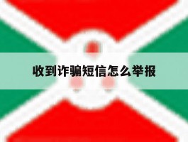 收到诈骗短信怎么举报