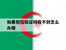 如果短信验证码收不到怎么办理