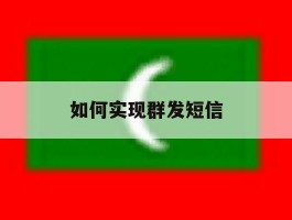 如何实现群发短信