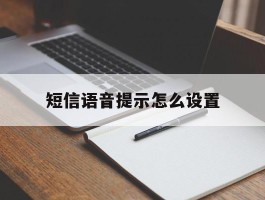 短信语音提示怎么设置