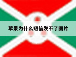 苹果为什么短信发不了图片