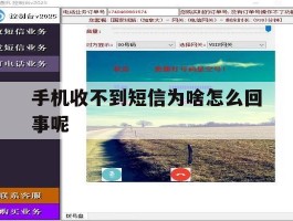 手机收不到短信为啥怎么回事呢