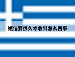 短信要很久才收到怎么回事