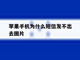 苹果手机为什么短信发不出去图片