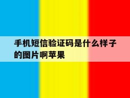 手机短信验证码是什么样子的图片啊苹果