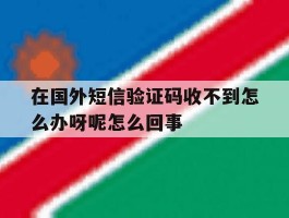 包含在国外短信验证码收不到怎么办呀呢怎么回事的词条