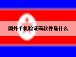 国外手机验证码软件是什么