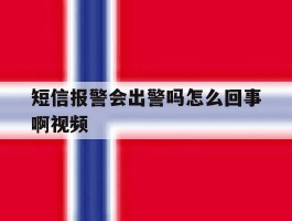 短信报警会出警吗怎么回事啊视频