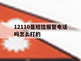 12110是短信报警电话吗怎么打的