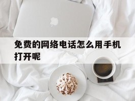 免费的网络电话怎么用手机打开呢