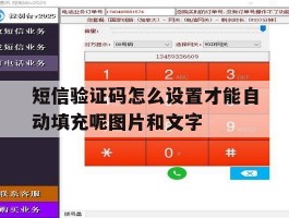 关于短信验证码怎么设置才能自动填充呢图片和文字的信息