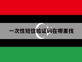 一次性短信验证码在哪里找
