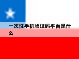 一次性手机验证码平台是什么