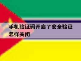 手机验证码开启了安全验证怎样关闭