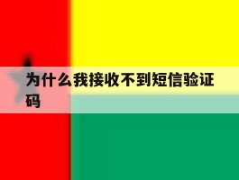 为什么我接收不到短信验证码