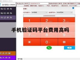 手机验证码平台费用高吗
