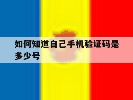 如何知道自己手机验证码是多少号