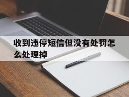 收到违停短信但没有处罚怎么处理掉