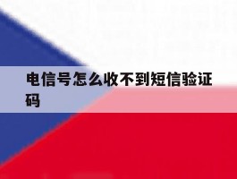 电信号怎么收不到短信验证码